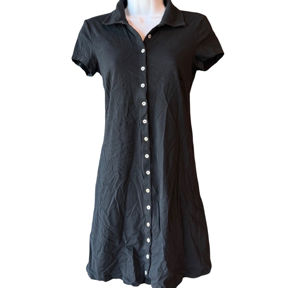 & Other Stories Stockholm Atelier S
Black Button Front Shirt Dress Size 4 Cotton
